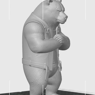 Bear/Bär #4 - Mô hình Gấu WildRock trang trí cực chất