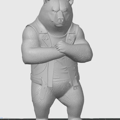 Bear/Bär #4 - Mô hình Gấu WildRock trang trí cực chất