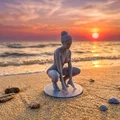 Mô hình tượng nữ tập Yoga tư thế ngồi xổm - Thumbnail 1