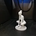 Mô hình tượng nữ tập Yoga tư thế ngồi xổm - Thumbnail 3
