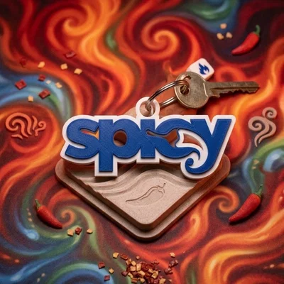 Móc khóa Spicy in 3D độc đáo