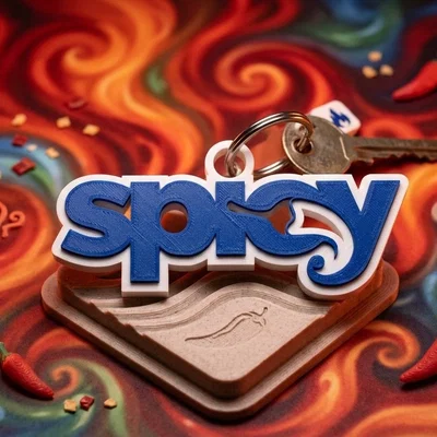 Móc khóa Spicy in 3D độc đáo
