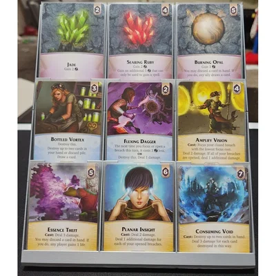 Giá để thẻ Market cho game Aeon's End - Tương thích với bọc thẻ (sleeved cards)