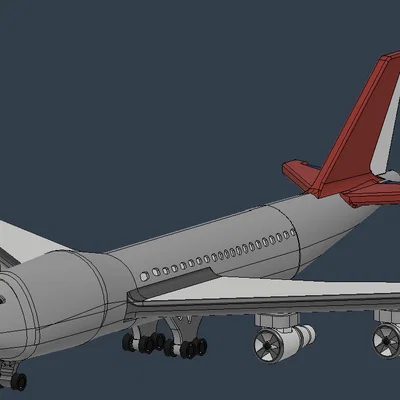 Mô hình máy bay Boeing 747-100 (mini)