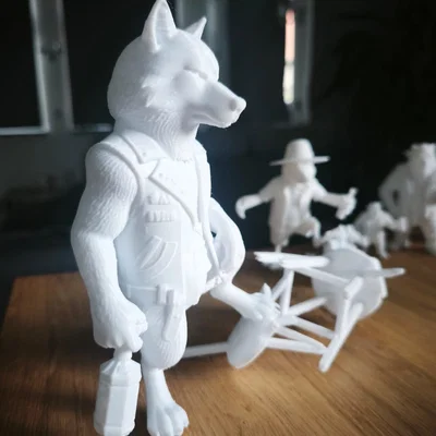 Mô hình Wolf #8 WildRock Animals - Tượng Sói 3D trang trí độc đáo