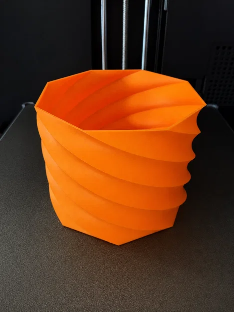 Chậu trồng cây cảnh xoắn ốc (Spiral Succulent Pot) - In 3D dễ dàng - Image 1