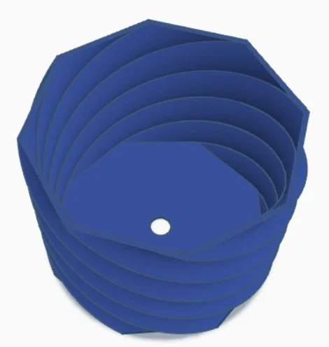 Chậu trồng cây cảnh xoắn ốc (Spiral Succulent Pot) - In 3D dễ dàng - Image 2