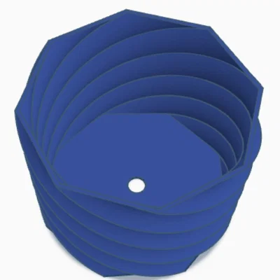 Chậu trồng cây cảnh xoắn ốc (Spiral Succulent Pot) - In 3D dễ dàng
