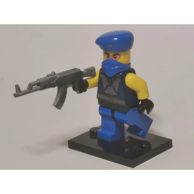 Mô hình súng AK-47 3D in cho nhân vật LEGO cực chi tiết - Image 1