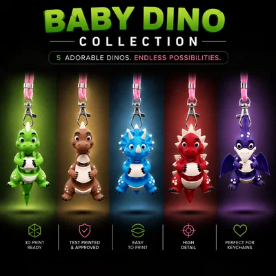 Spike - Khủng long con khớp nối in liền khối siêu đáng yêu