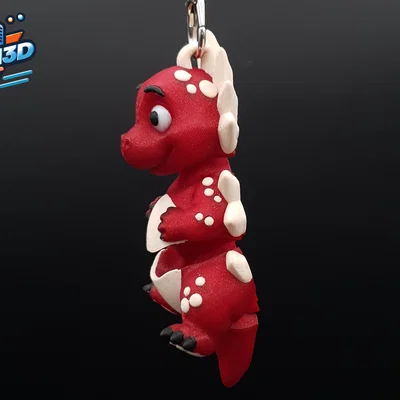 Spike - Khủng long con khớp nối in liền khối siêu đáng yêu
