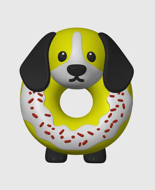 Mô hình trang trí Dog Beagle Bagel in 3D độc đáo dễ thương - Image 1