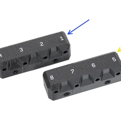 Bản remix vỏ cảm biến sợi nhựa Bondtech INDX từ Prusa có thêm số thứ tự đầu in