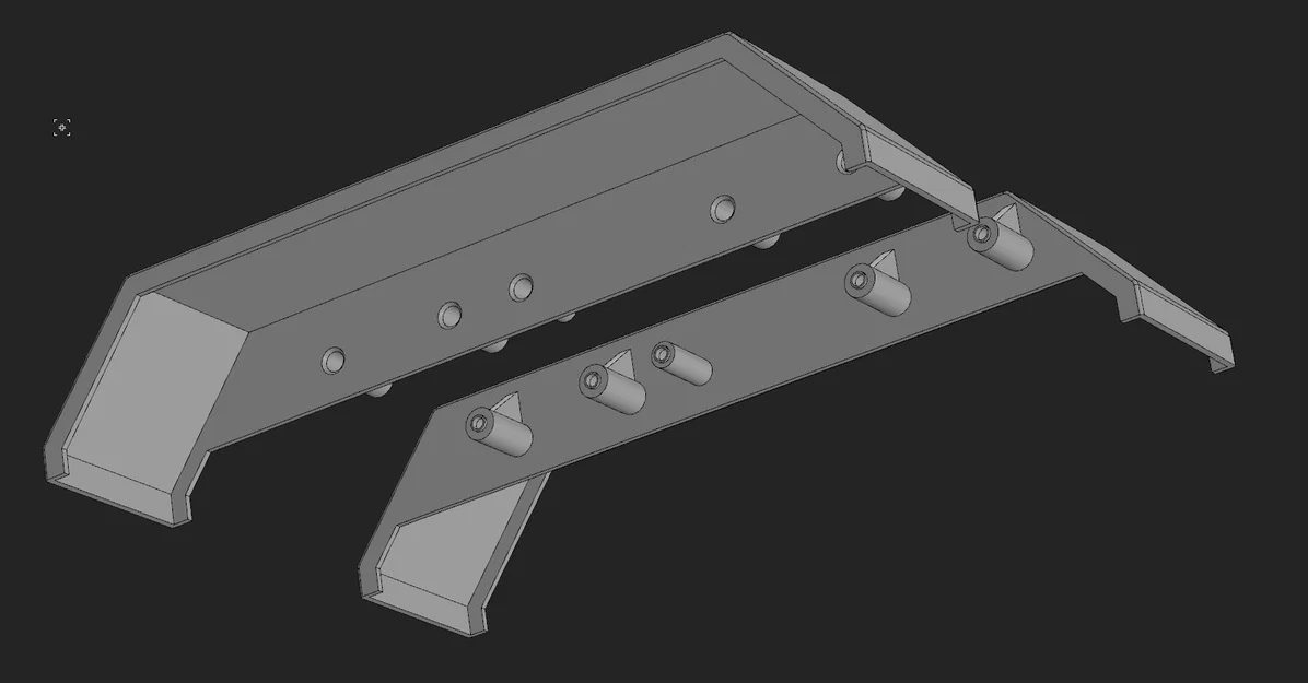 Chắn bùn sau TRX6 Hauler (Rear Mudguard) - Phụ kiện in 3D cho xe RC - Image 2