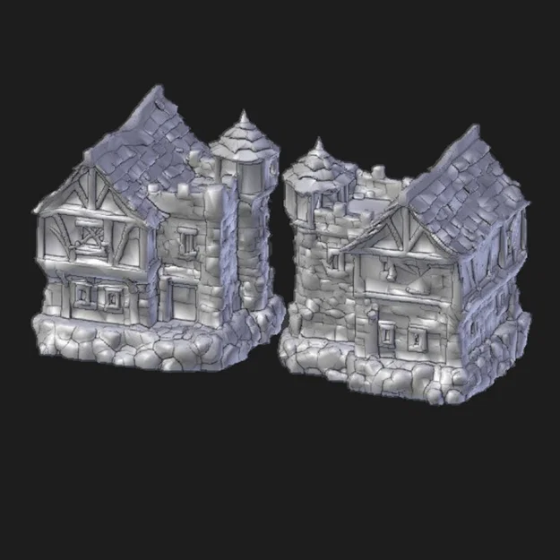 Nhà Lâu Đài Đá Cho Stonehaven - In FDM Không Cần Support - Image 3