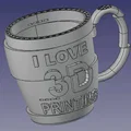 Bộ sưu tập ly I Love 3D Printing Mug Set - Thumbnail 1