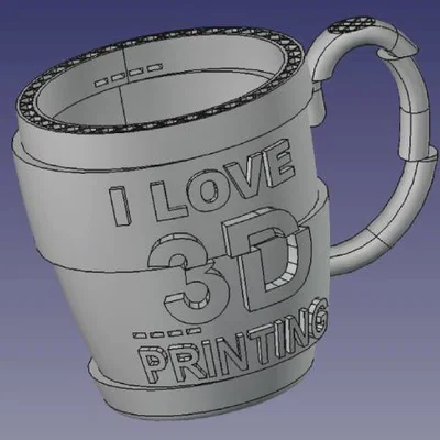 Bộ sưu tập ly I Love 3D Printing Mug Set