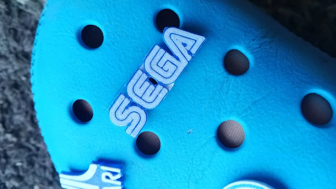 Bộ Charm Gắn Dép Clog Hình Logo Máy Tính & Game Retro (Atari, Commodore, IBM, Sega) - Image 3