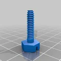 Mô hình bulông và đai ốc 10-24 in 3D chất lượng cao - Thumbnail 3