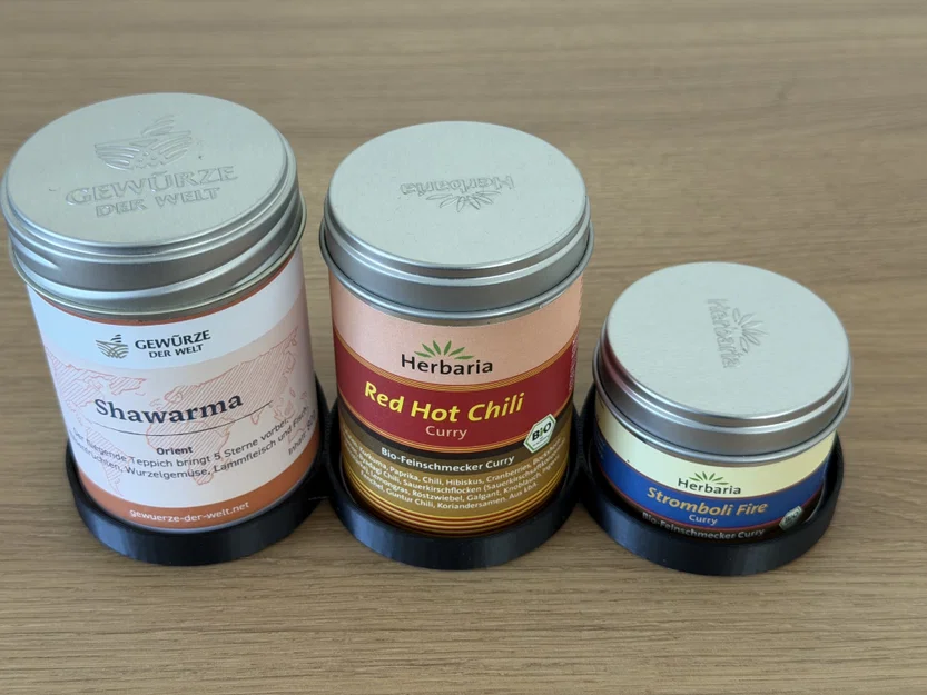 Giá giữ hũ gia vị nam châm (Magnetic Spice Tin Holder / Gewürzregal magnetisch) - Image 2
