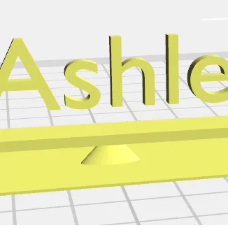 Bảng tên để bàn Ashley - Thiết kế in 3D cá nhân hóa độc đáo
