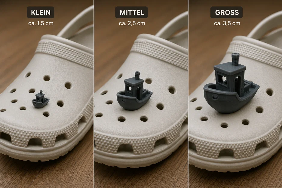Crocs Benchy Charm – 15 mm / 25 mm / 35 mm - Image 1