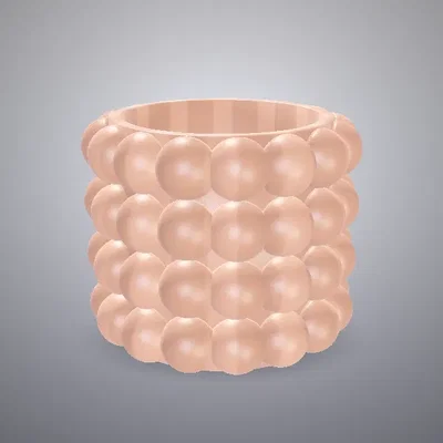 Mẫu in 3D Bubble Vase trang trí hiện đại, độc đáo