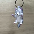 Móc khóa bé sói dễ thương (Cute wolf keychain) - Thumbnail 1