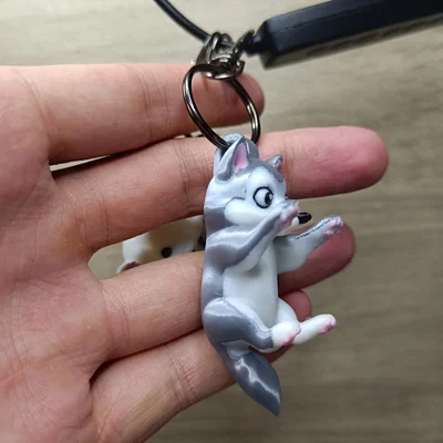 Móc khóa bé sói dễ thương (Cute wolf keychain)