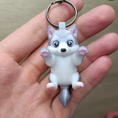 Móc khóa bé sói dễ thương (Cute wolf keychain)