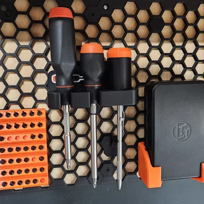 Giá treo bộ tua vít LTT Precision trên tường Honeycomb (HSW)