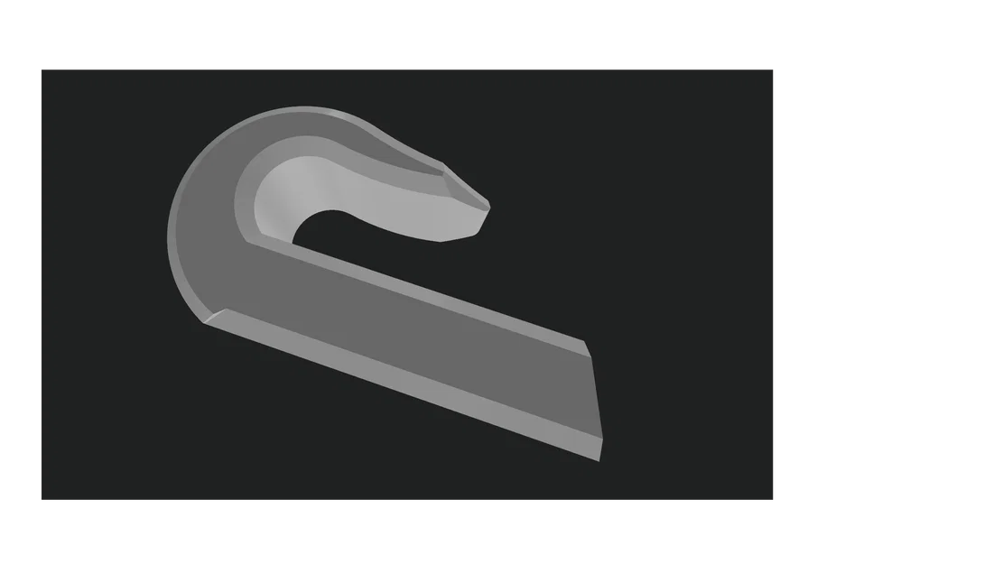 Mẫu kẹp rút gọn cho túi treo xe đạp (Shortened Pannier Clip) in 3D - Image 1