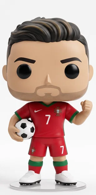 Mô hình 3D Christiano Ronaldo Funko Pop (STL) - Image 1