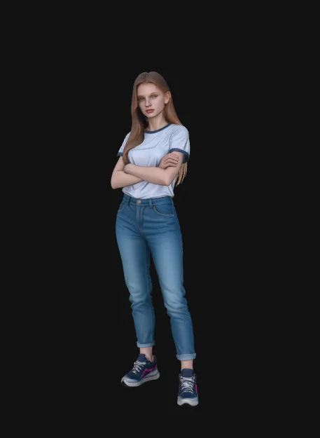 Mô hình 3D nhân vật Pretty Girl - File STL chất lượng cao - Image 1
