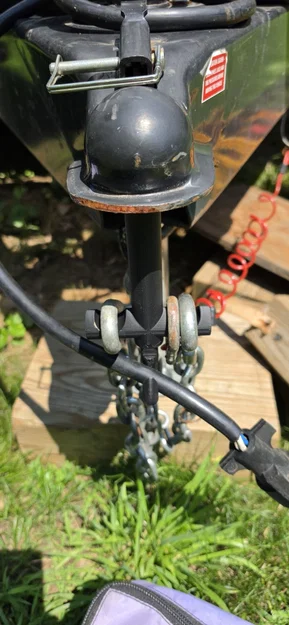 Bộ giá treo xích và đầu cắm rơ-moóc (Trailer Chain Holder) tiện lợi - Image 1