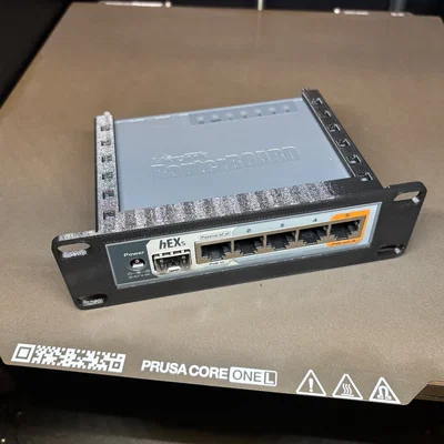Giá đỡ rack 1U 6-inch cho MikroTik hEX S