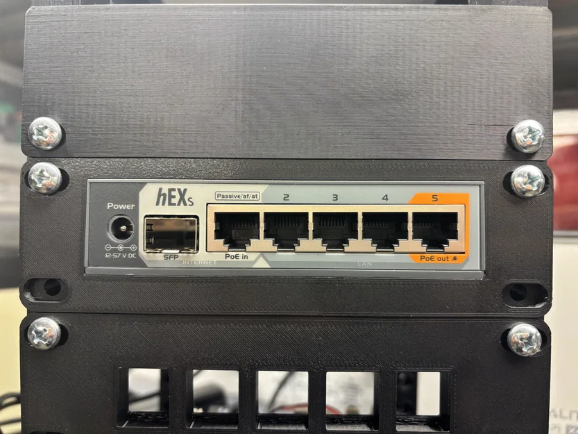 Giá đỡ rack 1U 6-inch cho MikroTik hEX S - Image 8