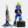 Cyberpunk Rocker – Tượng Nữ Rockstar Cyberpunk - Thumbnail 1