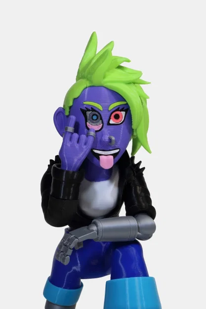 Cyberpunk Rocker – Tượng Nữ Rockstar Cyberpunk - Image 6