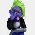 Cyberpunk Rocker – Tượng Nữ Rockstar Cyberpunk - Thumbnail 6