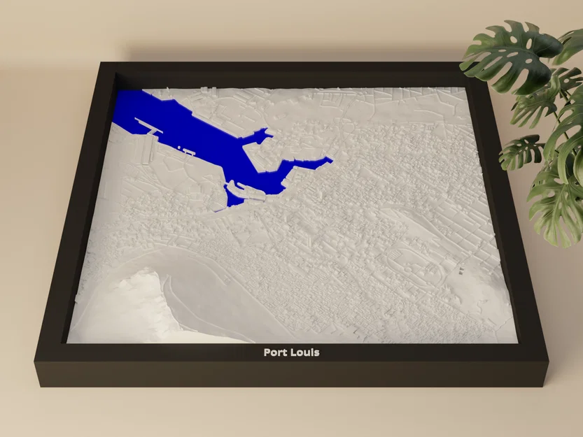 Port Louis, Mauritius - Mô hình thu nhỏ 3D - Image 1
