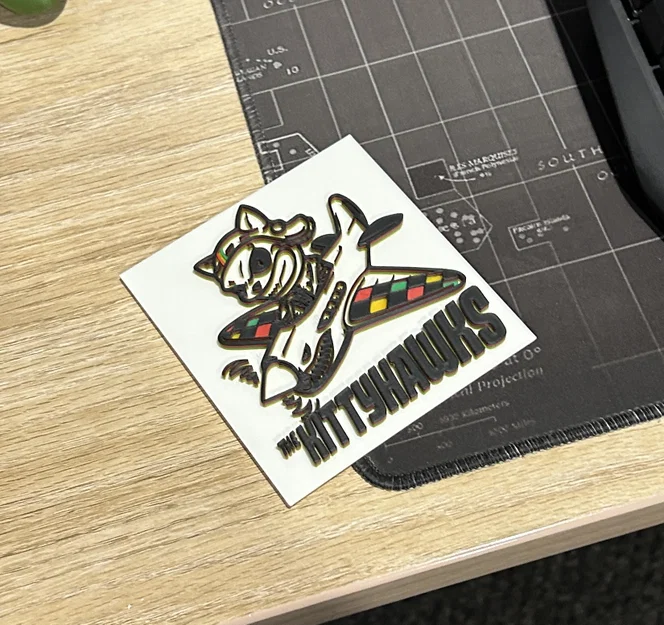 Mô hình logo 3D The Kittyhawks (Ska Punk band) ấn tượng - Image 2