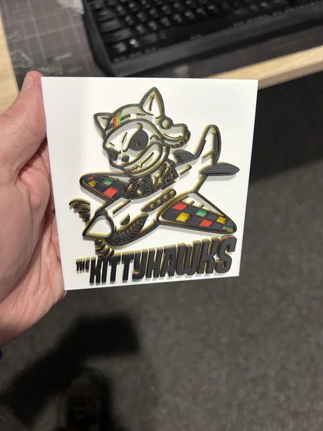Mô hình logo 3D The Kittyhawks (Ska Punk band) ấn tượng - Image 8