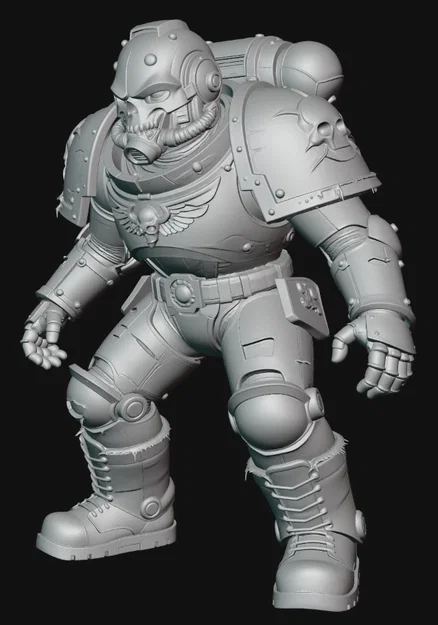 Mô hình Undead Space Marine 1 - Chiến binh bất tử in 3D ấn tượng - Image 2