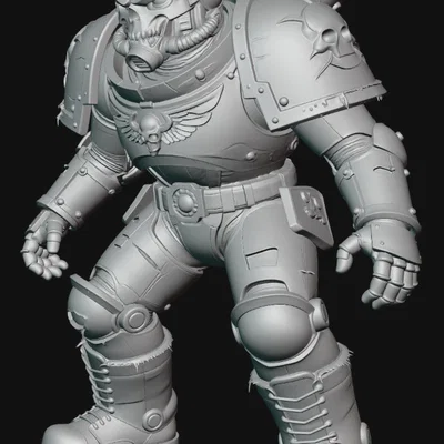 Mô hình Undead Space Marine 1 - Chiến binh bất tử in 3D ấn tượng