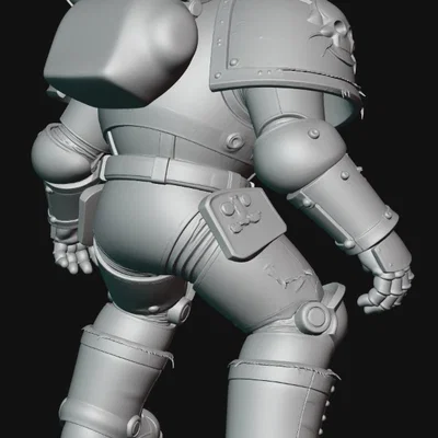 Mô hình Undead Space Marine 1 - Chiến binh bất tử in 3D ấn tượng