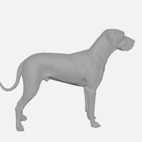 Mô hình chú chó Great Dane 3D chi tiết cực đẹp để in 3D