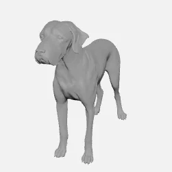 Mô hình chú chó Great Dane 3D chi tiết cực đẹp để in 3D