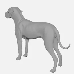 Mô hình chú chó Great Dane 3D chi tiết cực đẹp để in 3D