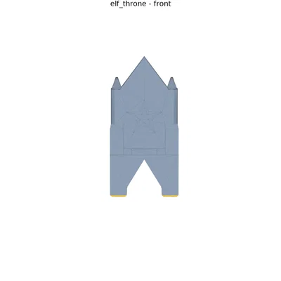 Ngai Giáng Sinh Cho Elf - Santa Throne Hoành Tráng, Không Cần Supports